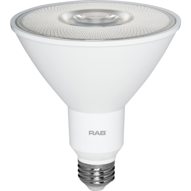 RAB PAR38 25 Degree Beam LED Reflector Bulb, 16W, 5000K, 120V, 1370 Lumens, E26 Base