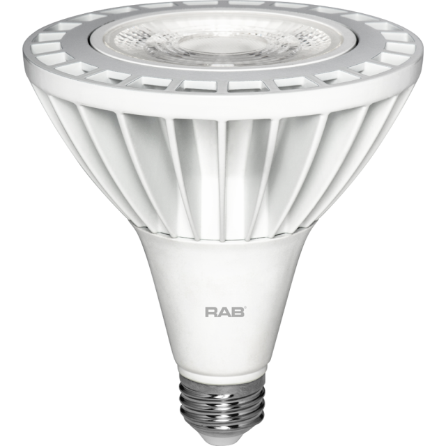 RAB PAR38 40 Degree Beam LED Reflector Bulb, 26W, 3000K, 120V, 2400 Lumens, E26 Base