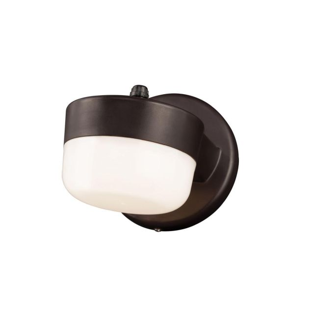 Stonco LED Wall Mount Area Light, 12W, 3000K, 120, Bronze, with Photocell