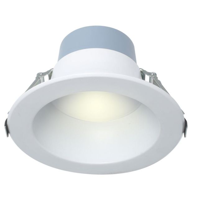 Lightolier 10 Inch Wattage and CCT Selectable LED Recessed Downlight, 5.5/8/12W, 3000/3500/4000K, 500-1000 Lumens, White, 120-347