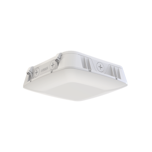 Lithonia White Field Adjustable LED Canopy with Photocell and Occupancy Sensors, 34/52/75W, 3000/4000/5000K, 120-347V, 5000-10000 Lumens