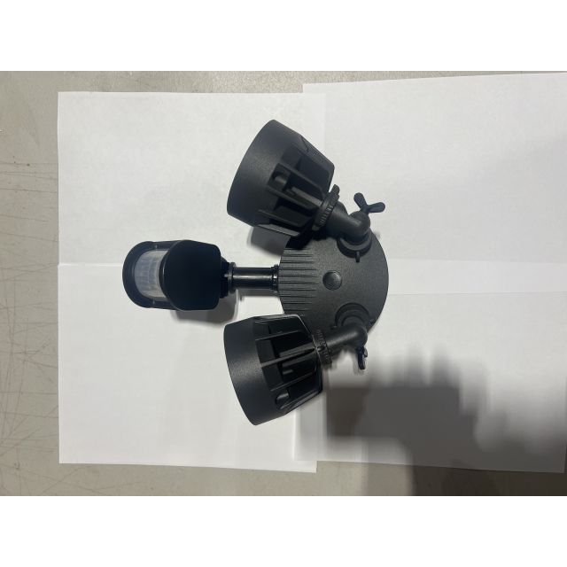 Enviro-Glo Black Twin Head Motion Sensor LED Security Light