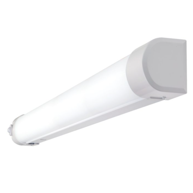 Cooper Metalux Surface and Wall LED, 4 Feet, 30W, 3200 Lumens, Full Frost Lens - Wide, 120-277V, 4000K, 0-10V Dimming, Integrated Occ and Daylight Dimming Sensor, 900 Sq Ft Coverage