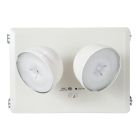 Sure-Lites Ceiling Recessed Battery Backup LED Emergency Light, 25 Foot Coverage, 120/277V, Self Diagnostic, 10W Remote Capacity
