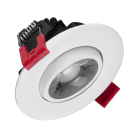 Nicor 3-inch LED Gimbal Recessed Downlight in White, 5000K