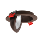 Nicor DGF 4-inch Oil-Rubbed Bronze Selectable Canless Floating Gimbal LED Recessed Downlight