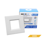 Nicor DLQ4 Series 4 in. Square LED Downlight Retrofit Kit in 4000K