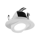 Nicor DLR4(v6) 4-inch White Selectable Recessed LED Downlight with Baffle
