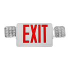 Nicor Remote Capable LED Emergency Exit Sign Combo, Red Lettering