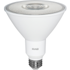 RAB PAR38 40 Degree Beam LED Reflector Bulb, 12W, 5000K, 120V, 950 Lumens, E26 Base