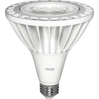 RAB PAR38 25 Degree Beam LED Reflector Bulb, 26W, 4000K, 120V, 2400 Lumens, E26 Base