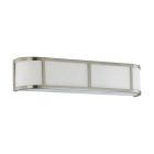 Satco Nuvo Odeon, 3 Light, Wall Sconce with Satin White Glass