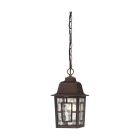 Satco Nuvo Banyan, 1 Light, 11 in., Outdoor Hanging with Clear Water Glass