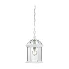 Satco Nuvo Boxwood, 1 Light, 14 in., Outdoor Hanging with Clear Beveled Glass