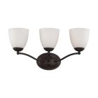 Satco Nuvo Patton, 3 Light, Vanity Fixture with Frosted Glass