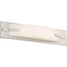 Satco Nuvo Bow LED 20 in., Vanity Fixture, Brushed Nickel Finish