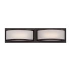 Satco Nuvo Mercer, (2) LED Wall Sconce, Frosted Glass, Georgetown Bronze Finish