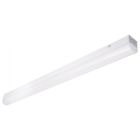 Satco Nuvo 4 ft. LED, Linear Strip Light, Wattage and CCT Selectable, White Finish, Microwave Sensor