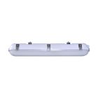 Satco Nuvo 2 Foot, 20 Watt, Vapor Proof Linear Fixture with Integrated Microwave Sensor, CCT Selectable, IP65 and IK08 Rated