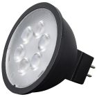 Satco Nuvo 4.5 Watt MR16 LED, Black Finish, 3000K, GU5.3 Base, 360 Lumens, 12 Volt
