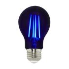 Satco Nuvo 6.5 Watt, LED A19, Black Light Bulb, Medium Base, 120 Volt